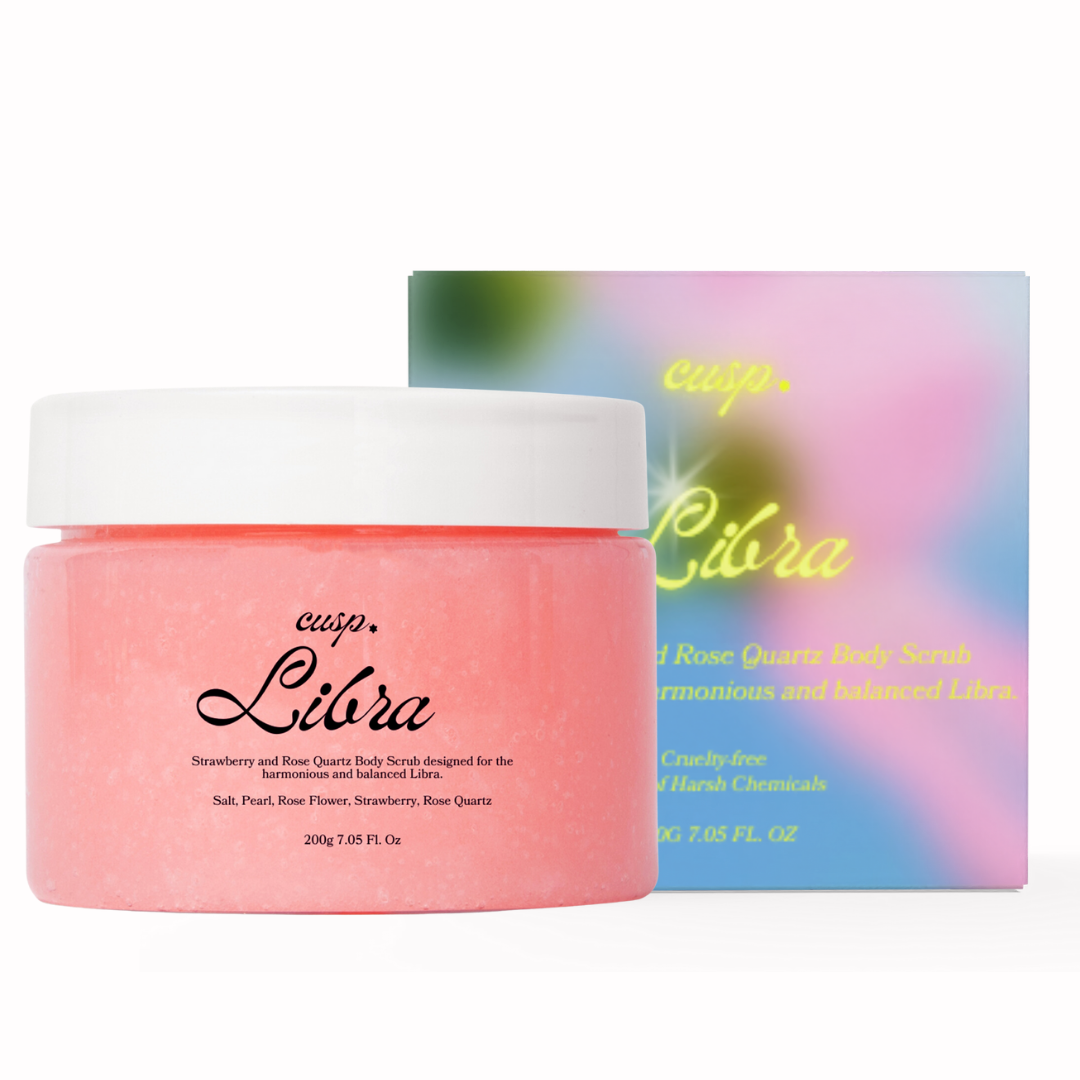 Libra Strawberry and Rose Quartz Scrub