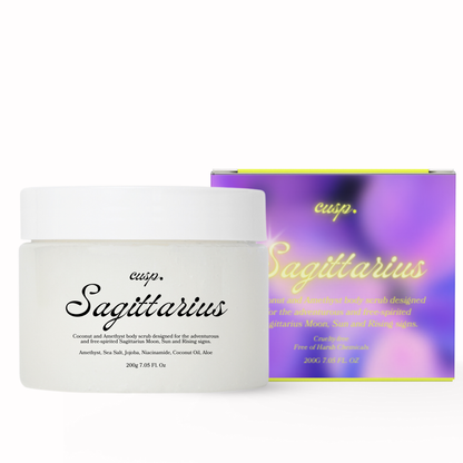 Sagittarius Amethyst and Coconut Oil Scrub