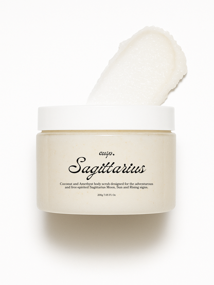 Sagittarius Amethyst and Coconut Oil Scrub