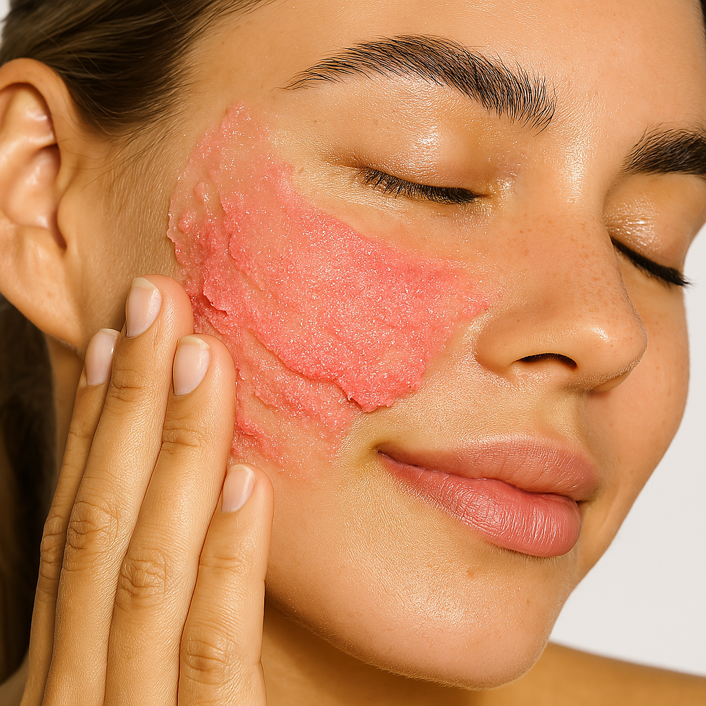 Libra Strawberry and Rose Quartz Scrub