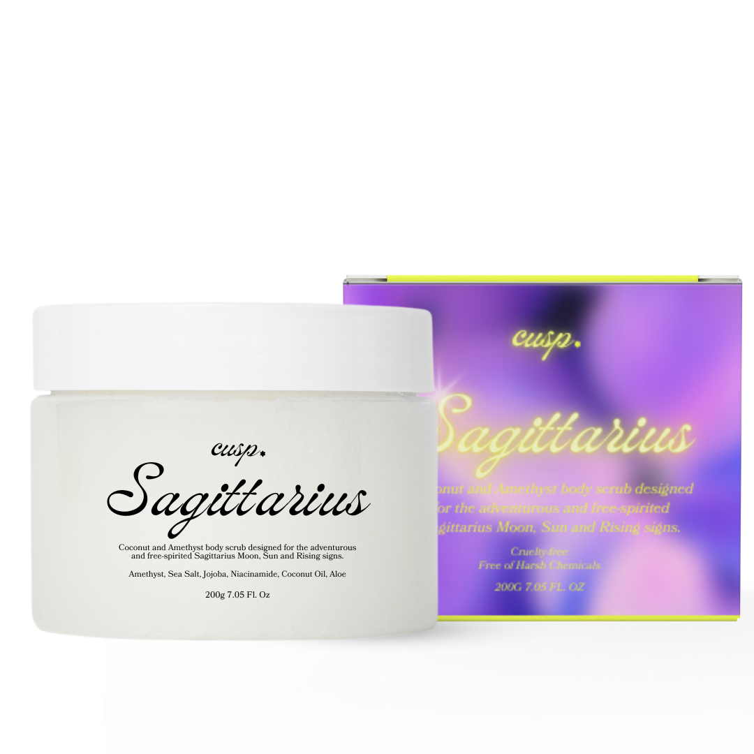 Sagittarius Amethyst and Coconut Oil Scrub