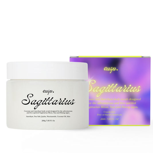 Sagittarius Amethyst and Coconut Oil Scrub