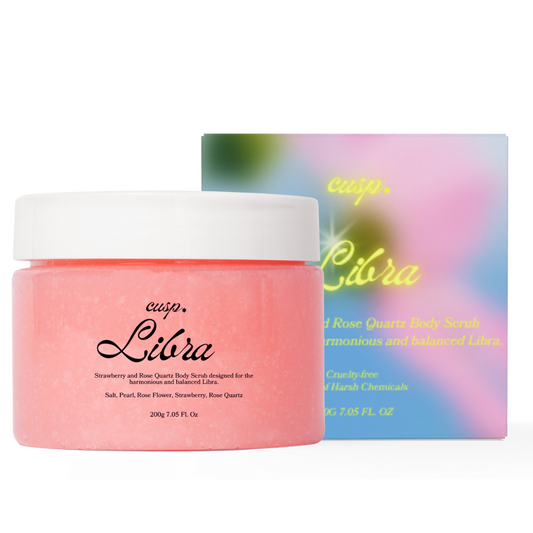 Libra Strawberry and Rose Quartz Scrub