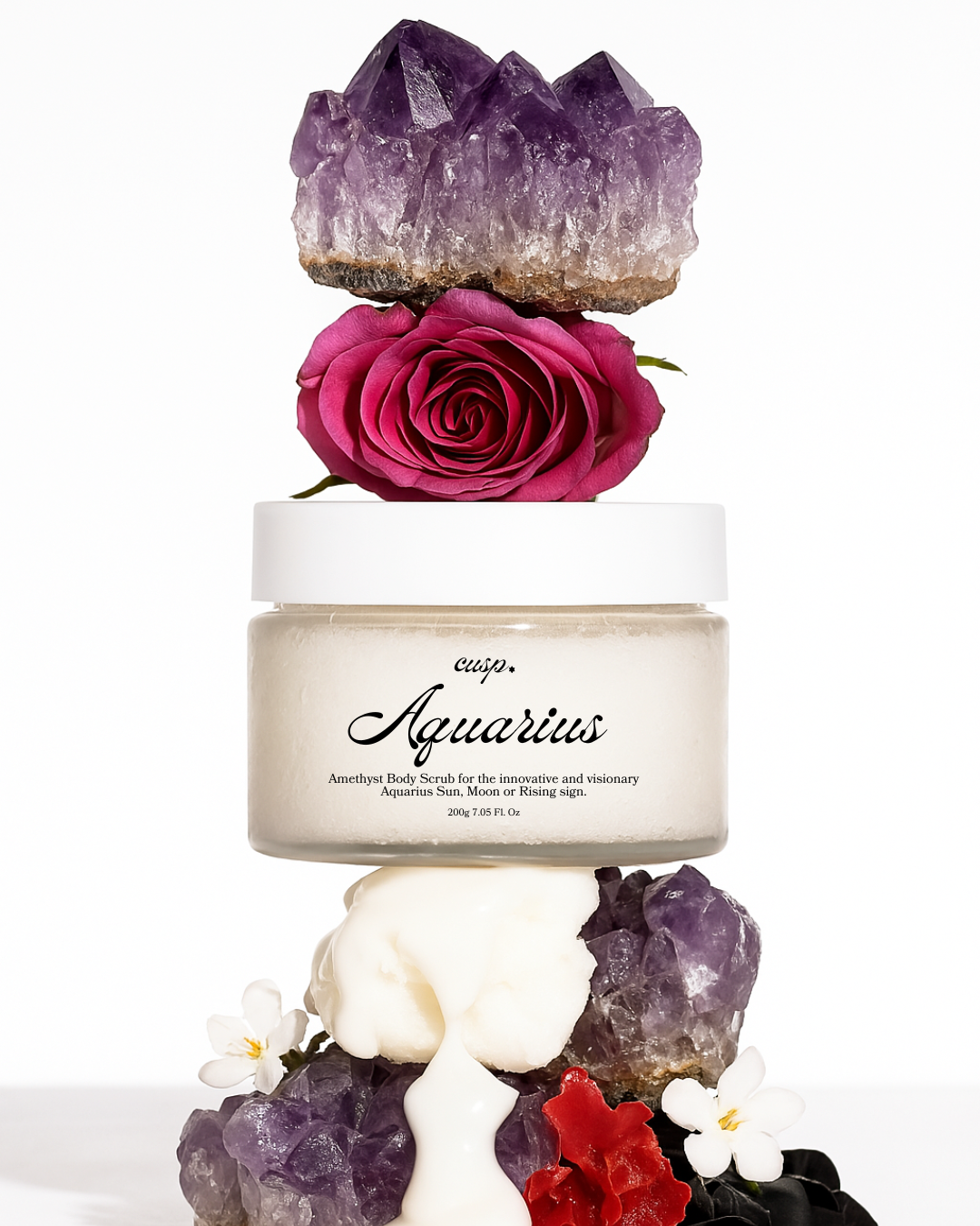 Aquarius Amethyst and Coconut Oil Scrub